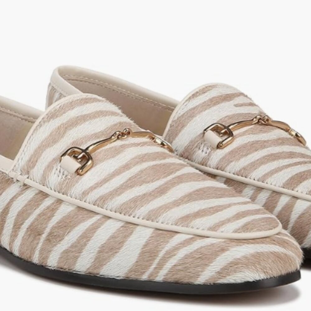 LORAINE BIT LOAFER TAUPE ZEBRA - Picture 2 of 2